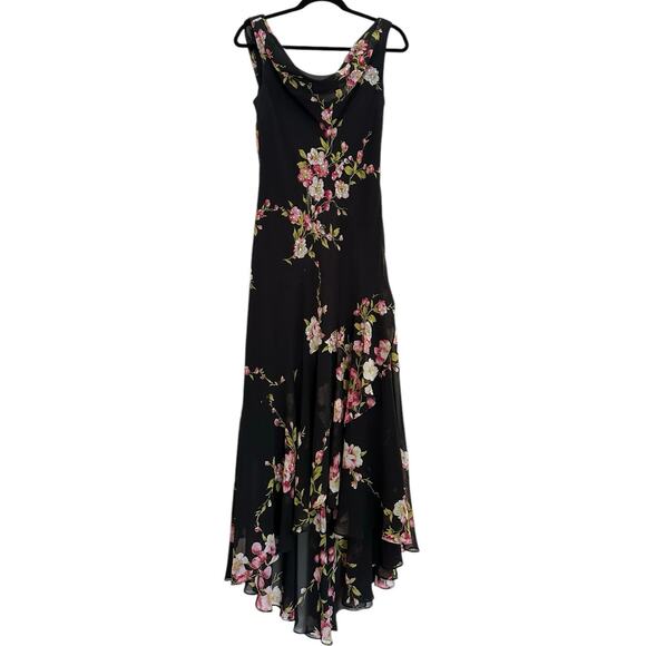 Alex Evenings - Floral Cowl Neck Dress - Picture 1 of 12
